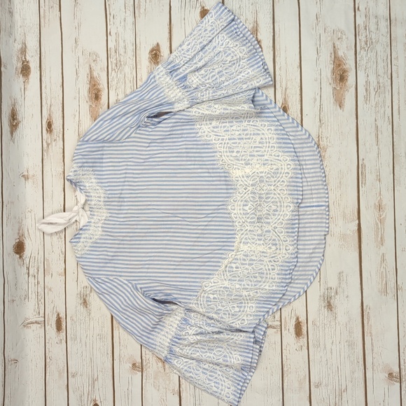 Zara Woman Striped Lace Shirt S - Picture 1 of 8